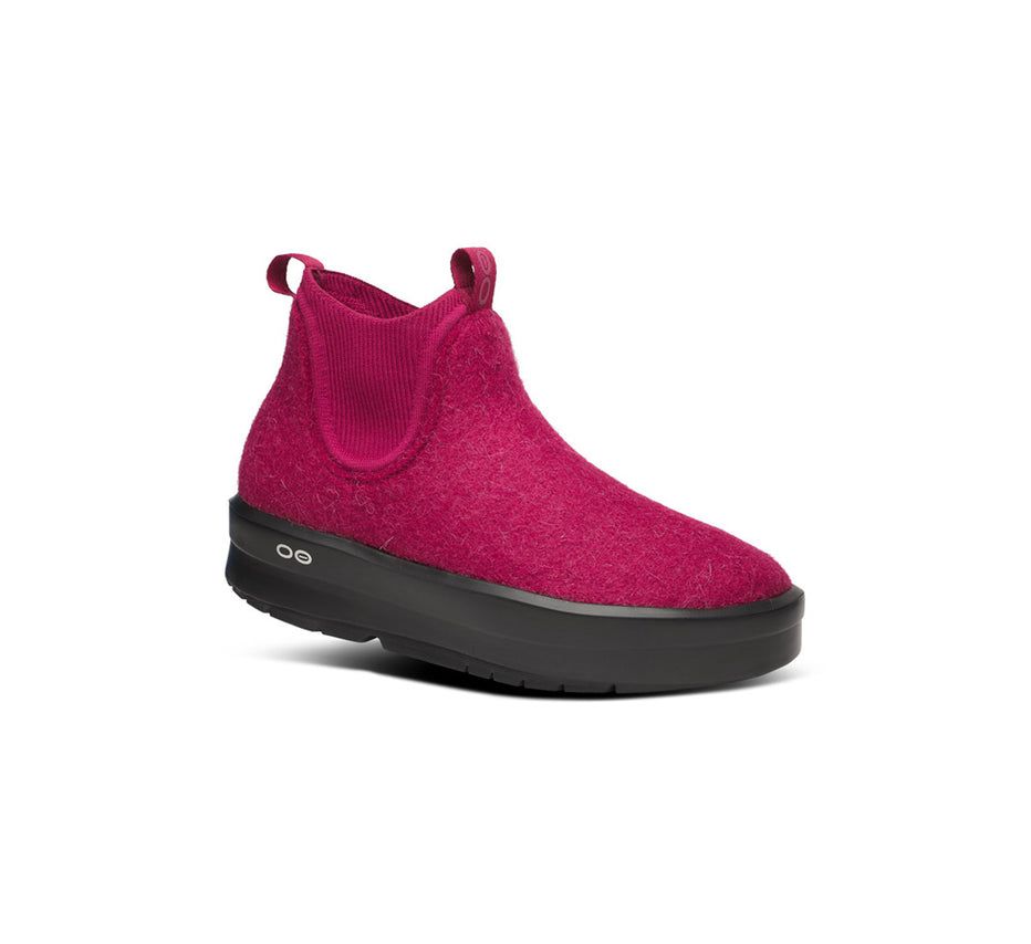 Oofos Women's Oomega Londoner - Boots Dark Pink ( YBWCI-8094 )